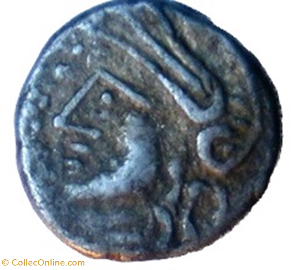 Quinaire KALETEDOY un delta monnaies antiques celtes quinaire kaletedoy un delta