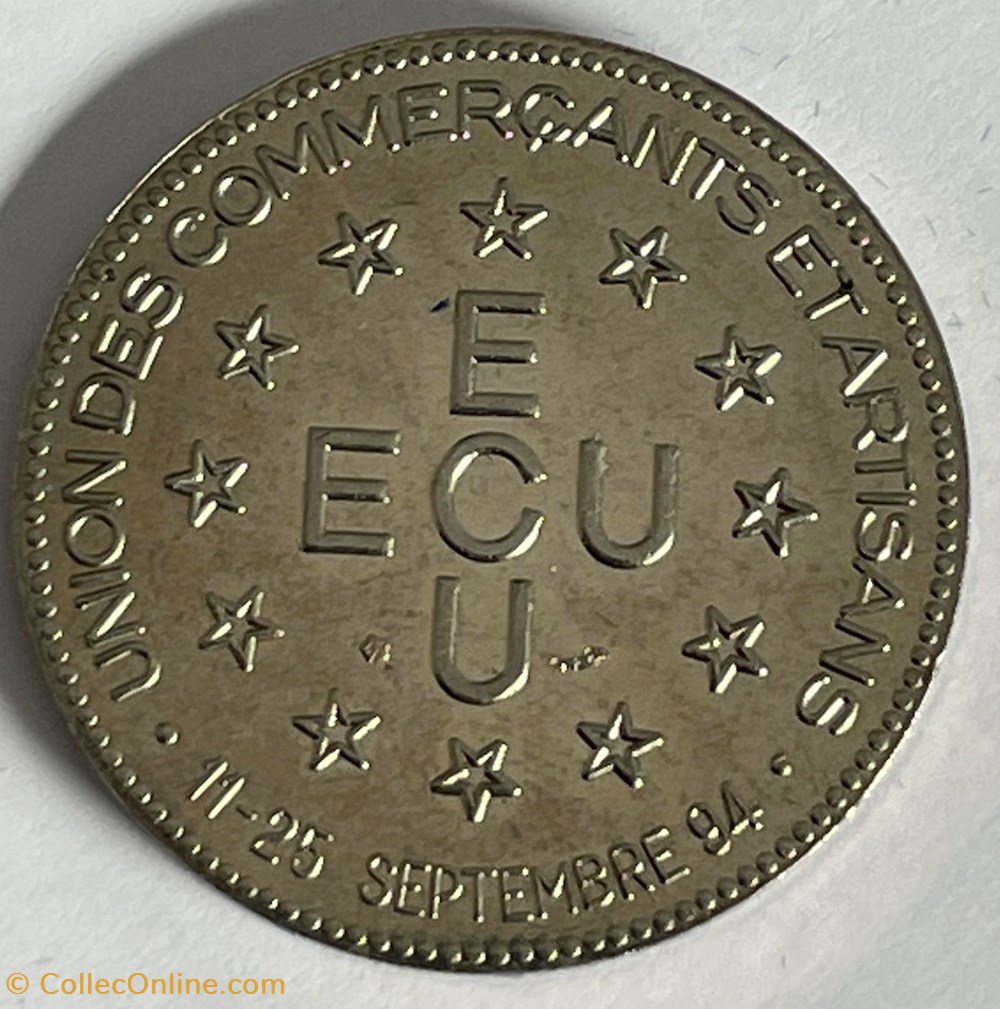 2 Écus Saint-Priest (11 - 25 septembre 1994) monnaies paranumismatique jetons poids 2 ecus saint priest 11 25 septembre 1994
