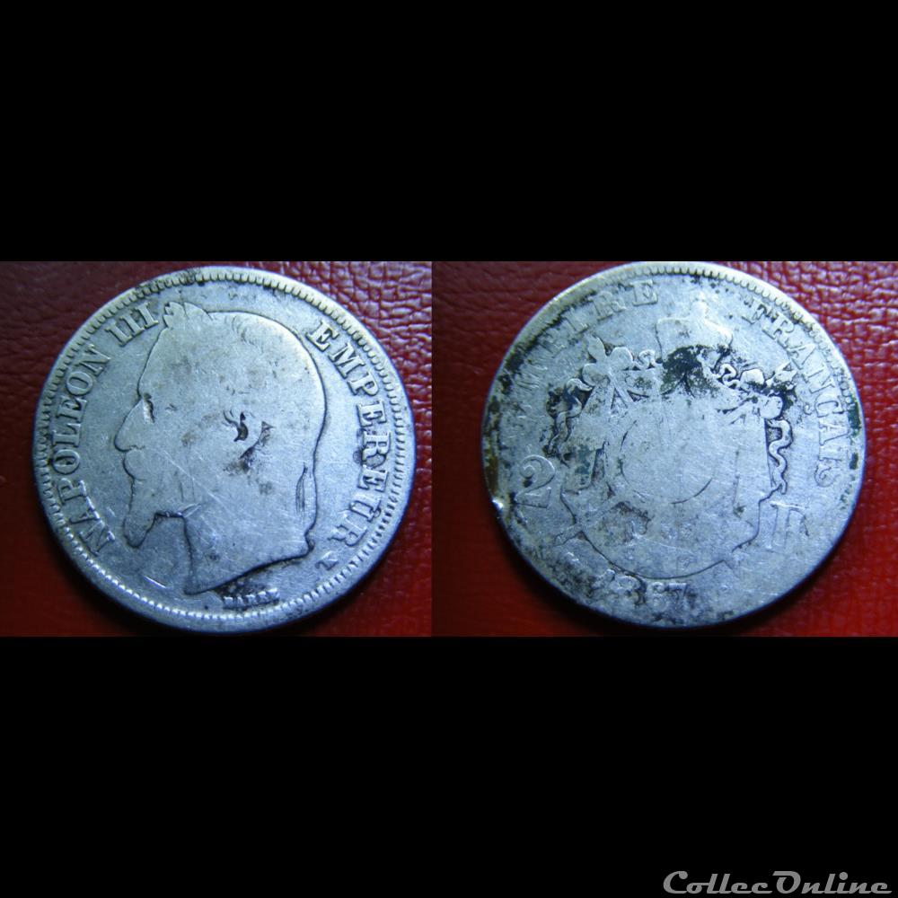 2 francs - 1867 K monnaies monde france 2 francs 1867 k