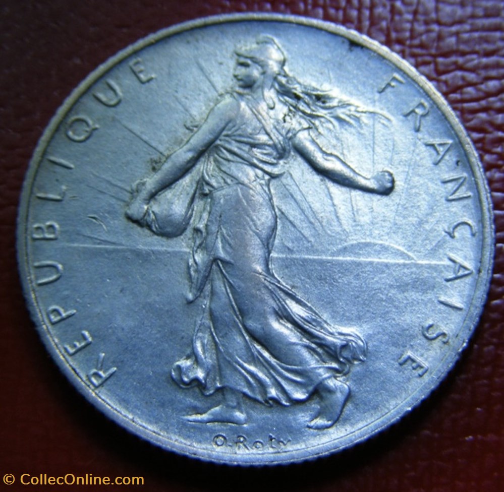 2 francs Semeuse 1915 monnaies monde france 2 francs semeuse 1915