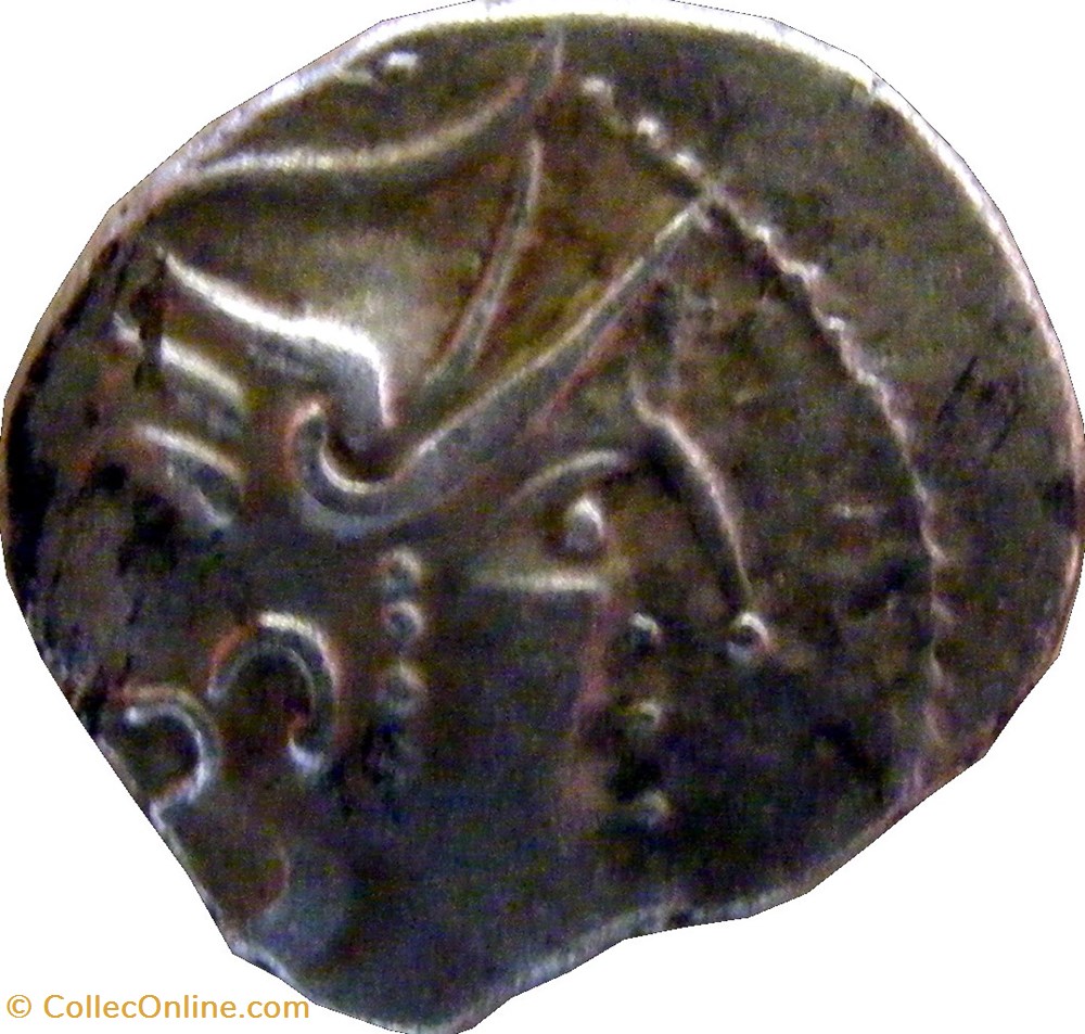 Denier au cavalier CAL monnaies antiques celtes denier au cavalier cal