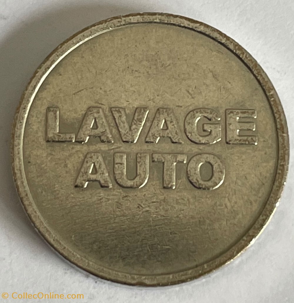 monnaies paranumismatique jetons poids jeton de lavage voiture lavage auto double face