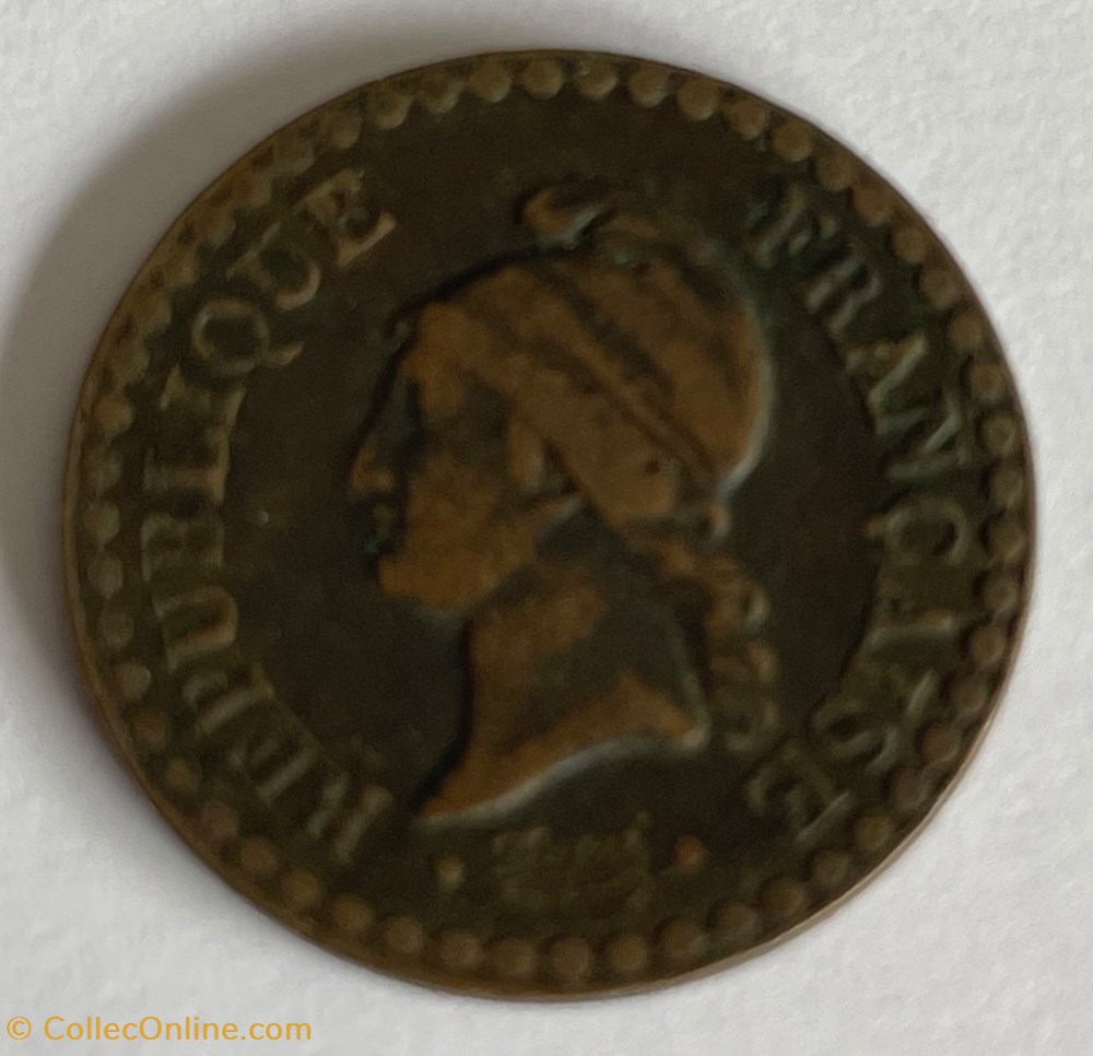 monnaies monde france 1 centime dupre 1850 paris
