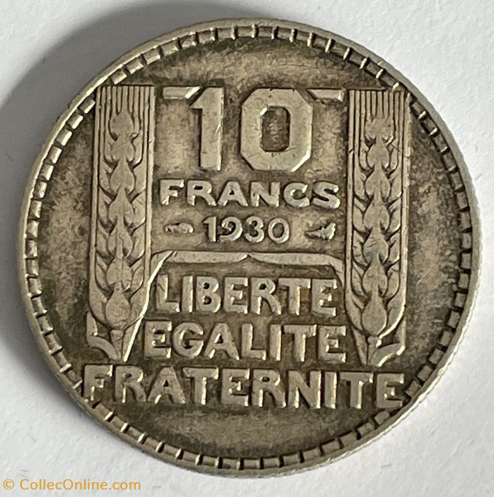 10 francs Turin 1930 écriture fine monnaies monde france 10 francs turin 1930 ecriture fine