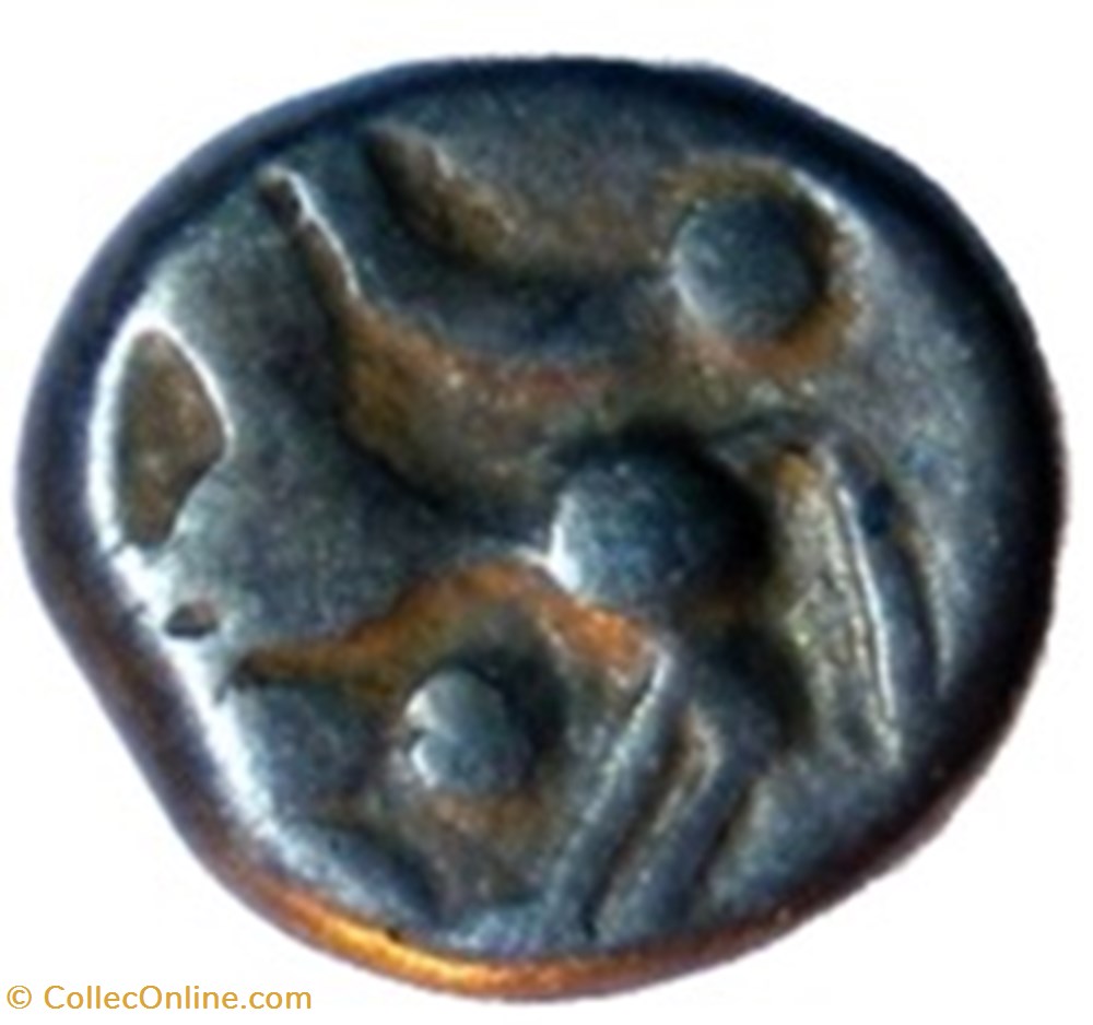 monnaies antiques celtes de statere aux segments de cercles cheval a gauche