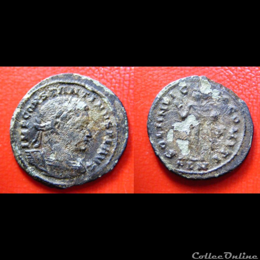 Follis - CONSTANTIN Ier LE GRAND - SOLI INVICTO COMITI monnaie antique romaine follis constantin ier le grand soli invicto comiti