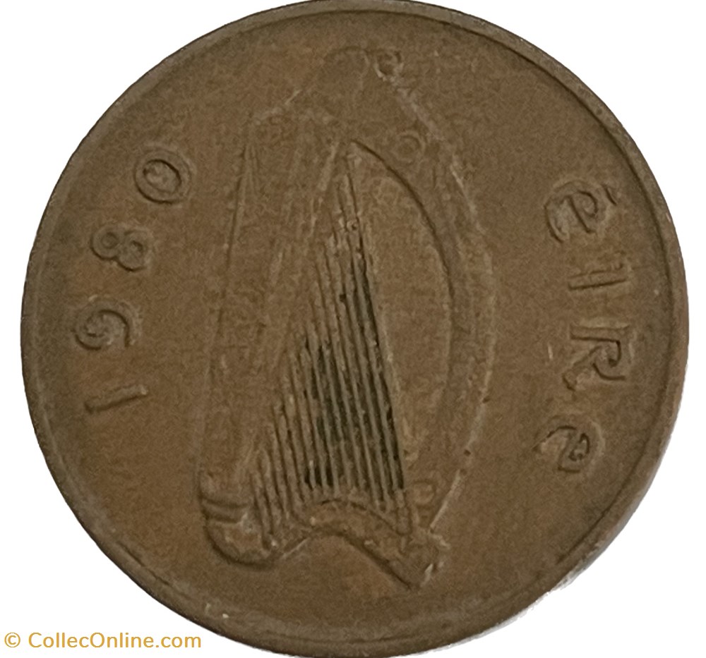 monnaies monde irlande 2 pence 1980