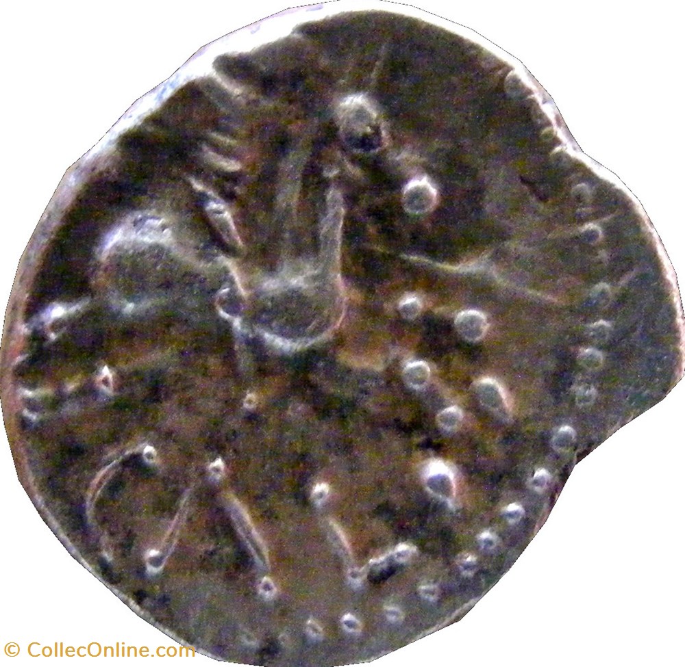Denier au cavalier CAL monnaies antiques celtes denier au cavalier cal