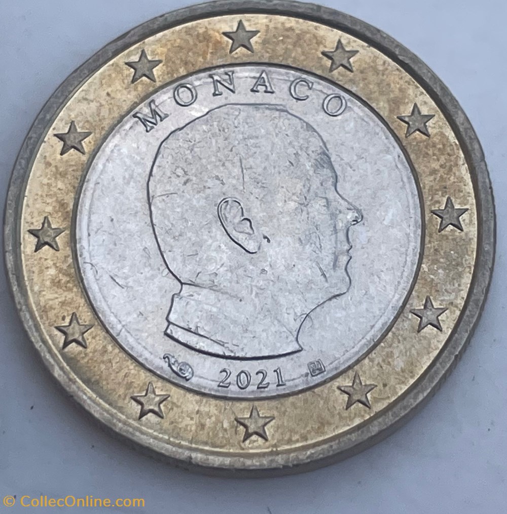 1 Euro 2021 monnaies euros a monaco 1 euro 2021