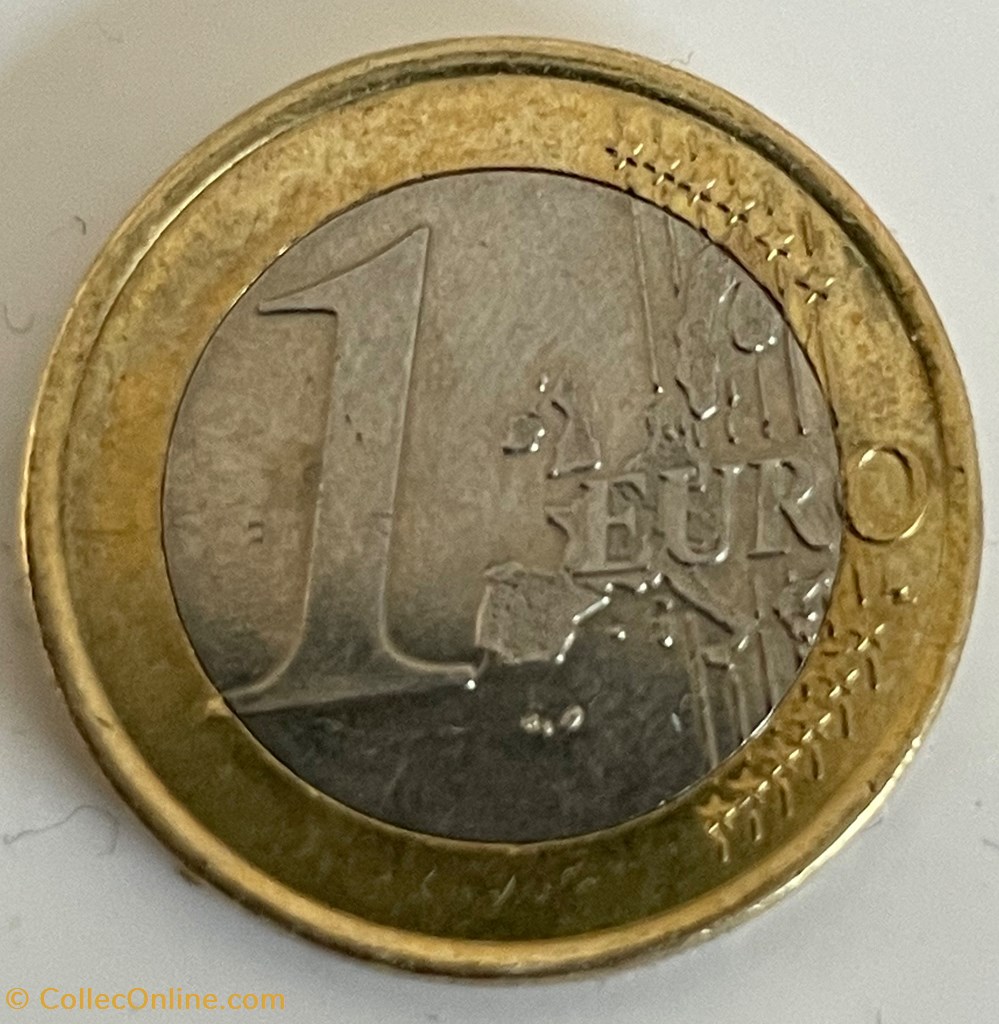 1 Euro 2001 monnaies euros a monaco 1 euro 2001