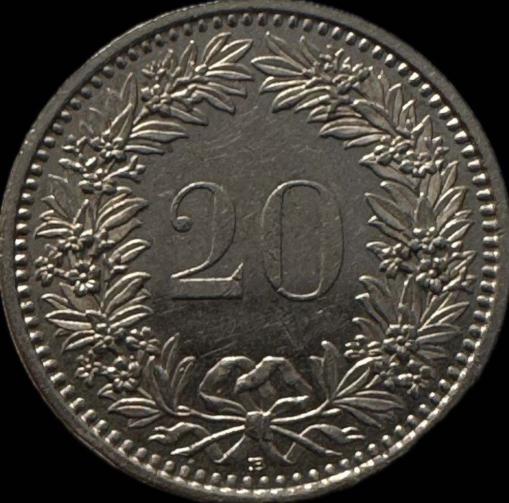 Suisse 20 centimes Tête de Libertas cupronickel 2009 monnaies monde suisse 20 centimes tete de libertas cupronickel 2009
