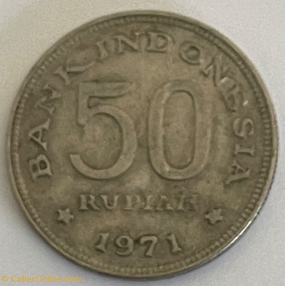 Indonésie - 50 rupiah 1971 monnaies monde indonesie 50 rupiah 1971