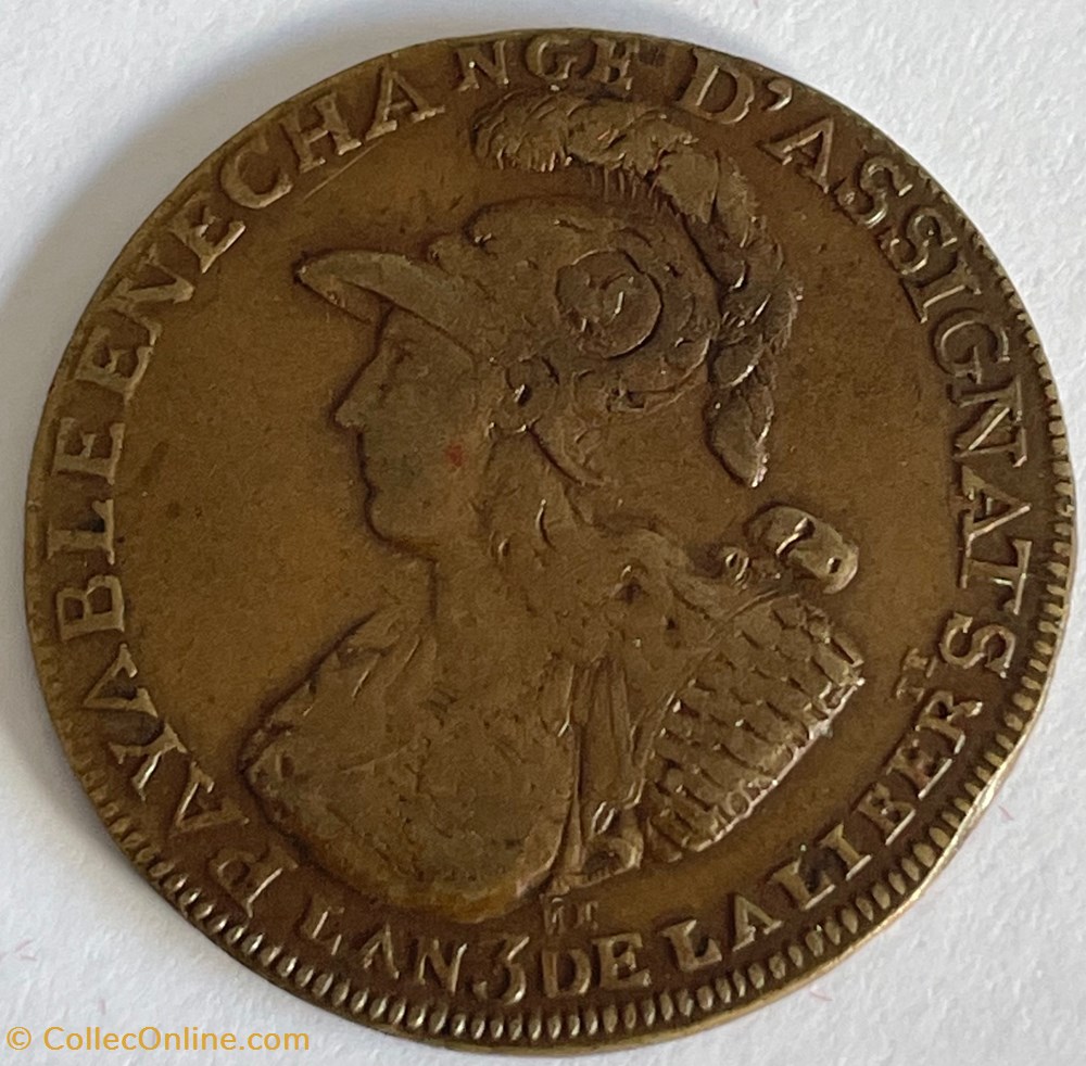 Constitution - Six blancs - 1791 monnaies monde france constitution six blancs 1791