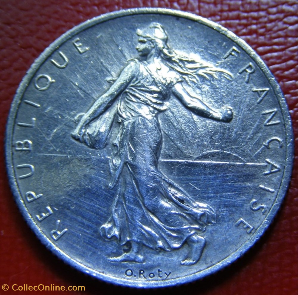 2 francs Semeuse 1917 monnaies monde france 2 francs semeuse 1917