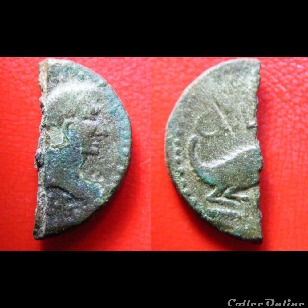 Dupondius - "Demi-as" NÎMES - AUGUSTE et AGRIPPA - COL - NEM monnaie antique av jc ap romaine dupondius demi as nimes auguste et agrippa col nem