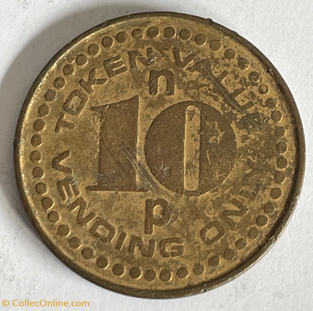 Jeton de Distribution 10 pence monnaies paranumismatique jetons poids jeton de distribution 10 pence
