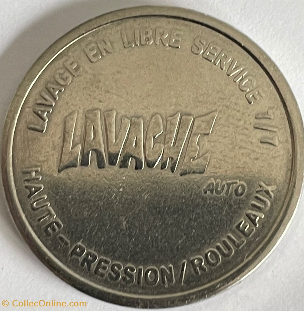 monnaies paranumismatique jetons poids jeton de lavage voiture lavache
