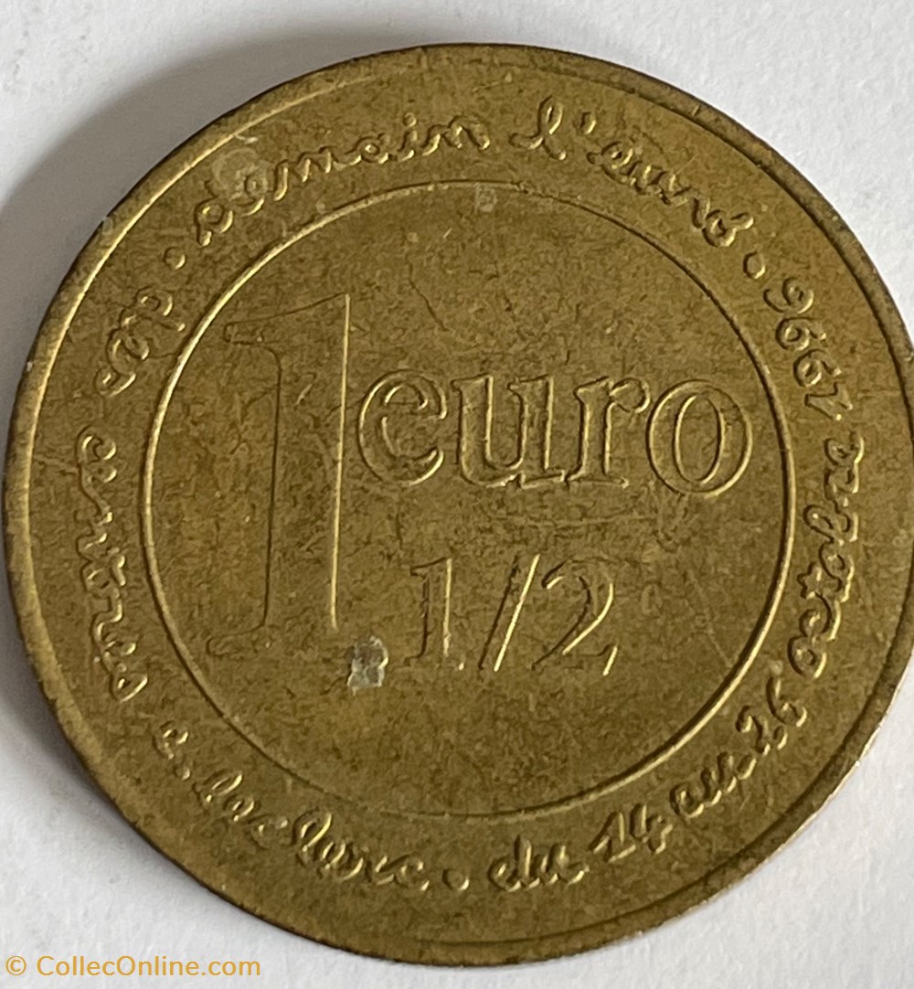 Jeton - 1½ euro Centre E. Leclerc monnaies paranumismatique jetons poids jeton 1 euro centre e leclerc