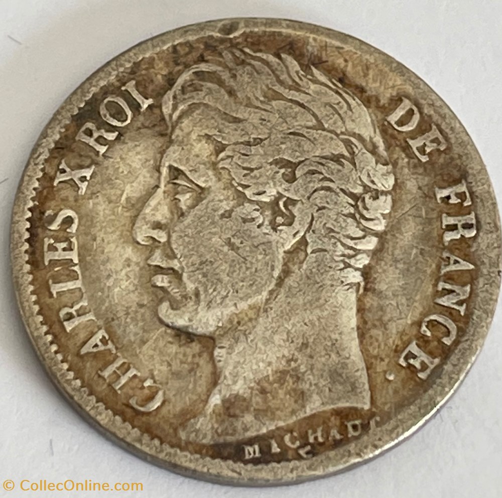 monnaies monde france 1 2 franc charles x 1830 paris