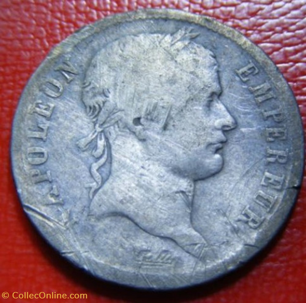 monnaies monde france 2 francs napoleon ier tete lauree 1811 a