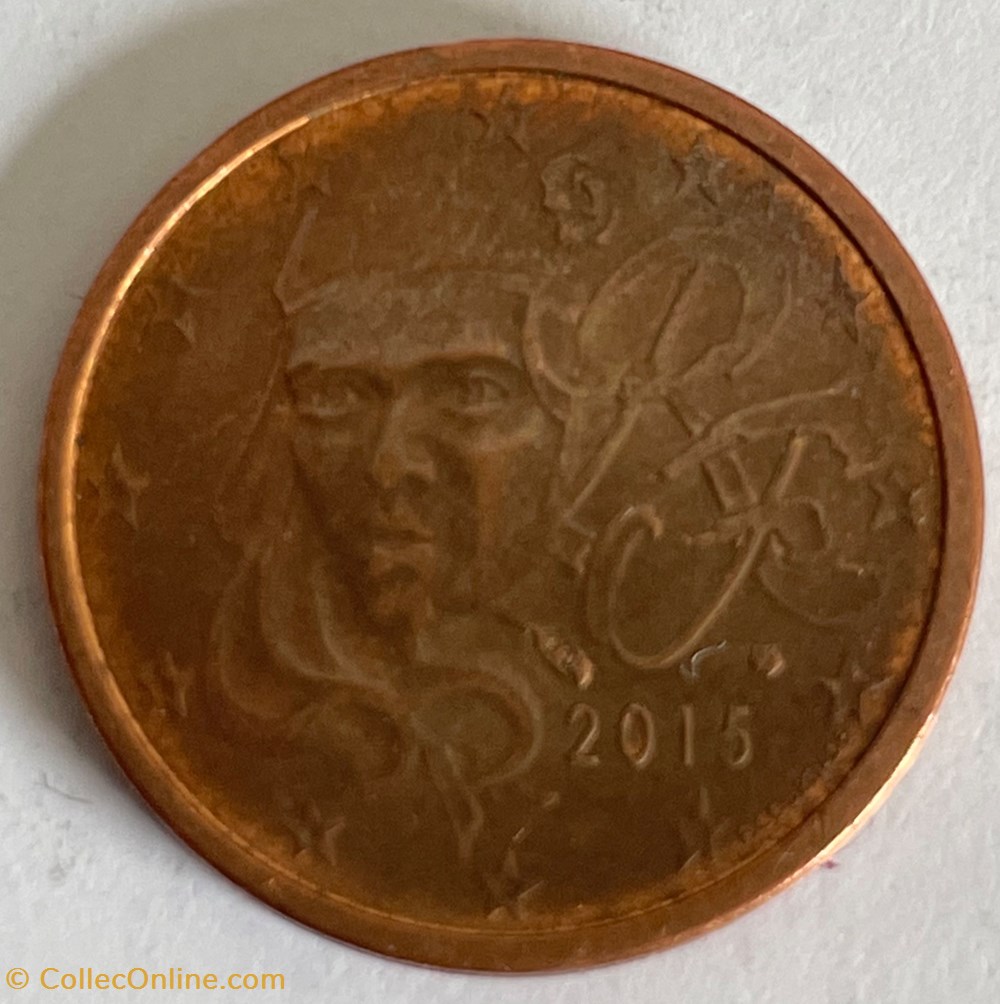 2 centimes euro 2015 monnaies euros a france 2 centimes euro 2015