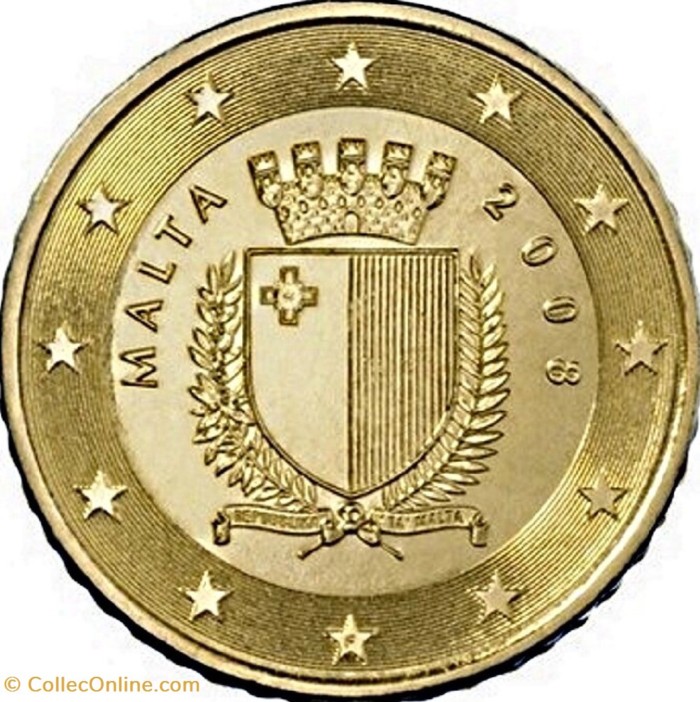 monnaies euros a malte 10 cents euro 2008