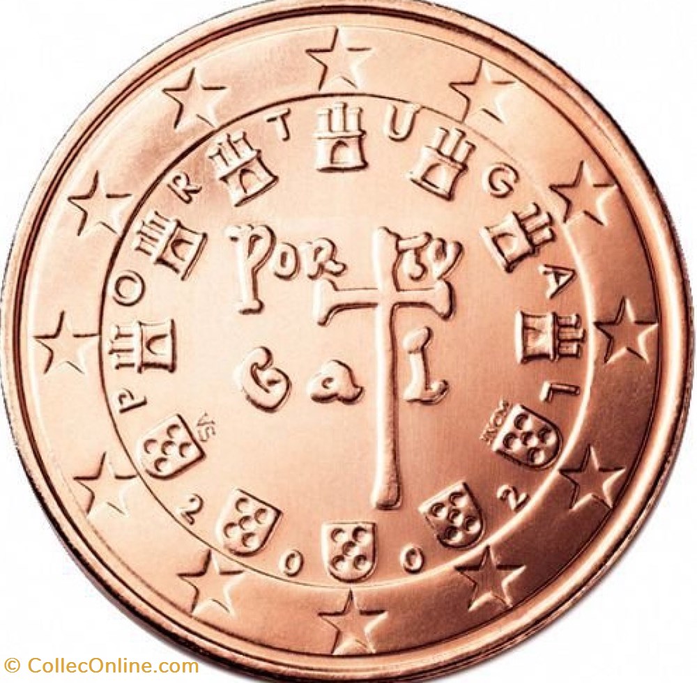 monnaies euros a portugal 5 cents 2004