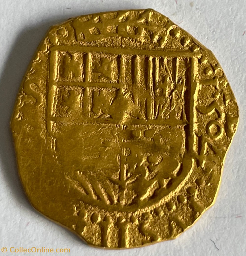 Espagne - Royaume d'Espagne PHILIPPE II 1 Escudo 1594 Séville monnaies monde espagne royaume espagne philippe ii 1 escudo 1594 seville