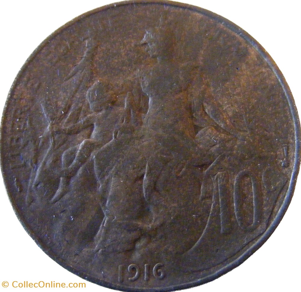 10 centimes Daniel-Dupuis 1916 Etoile monnaies monde france 10 centimes daniel dupuis 1916 etoile