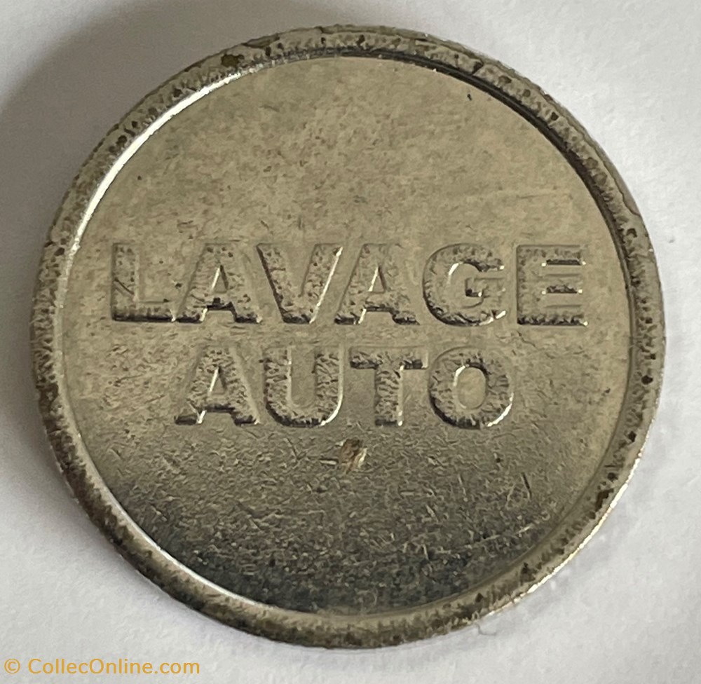 monnaies paranumismatique jetons poids jeton de lavage voiture lavage auto double face