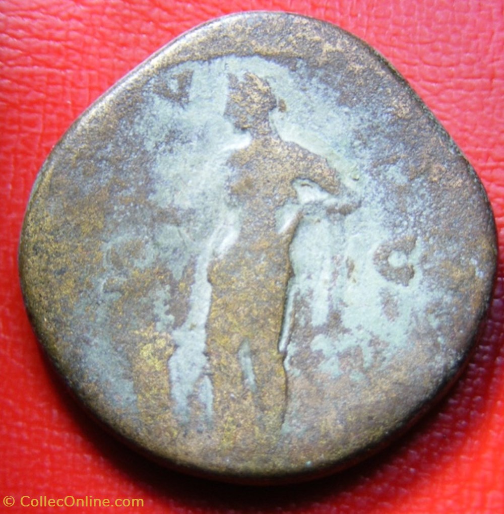 Sesterce - Faustine l'Ancienne - AVGVSTA S C monnaies antiques romaines imperiales et republicaines sesterce faustine ancienne avgvsta s c