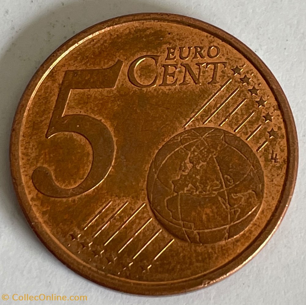 monnaies euros a espagne 5 cents 2011