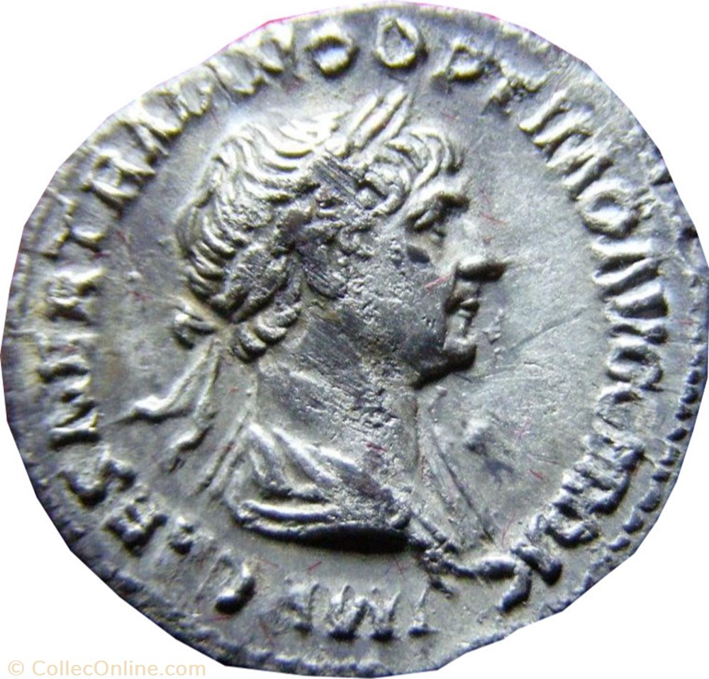 Denier Trajan PARTHICO 2 monnaies antiques romaines imperiales et republicaines denier trajan parthico