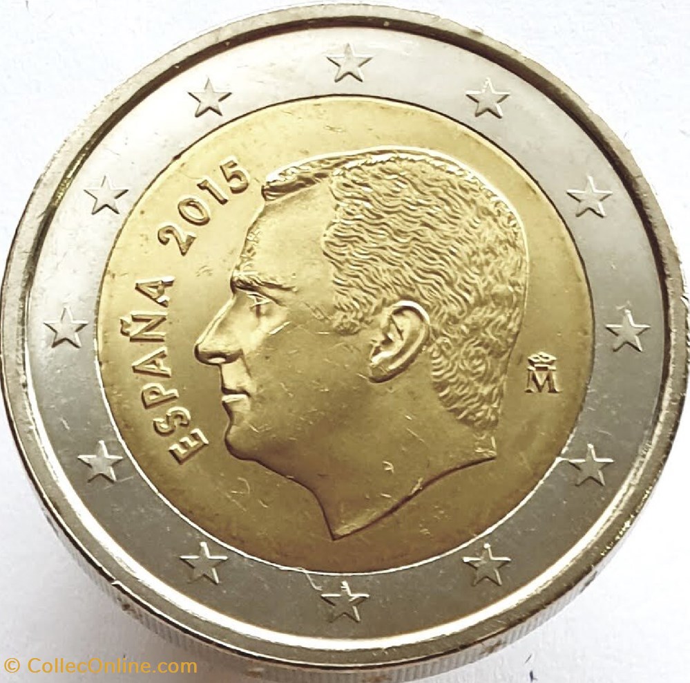 monnaies a espagne 2 euros 2015