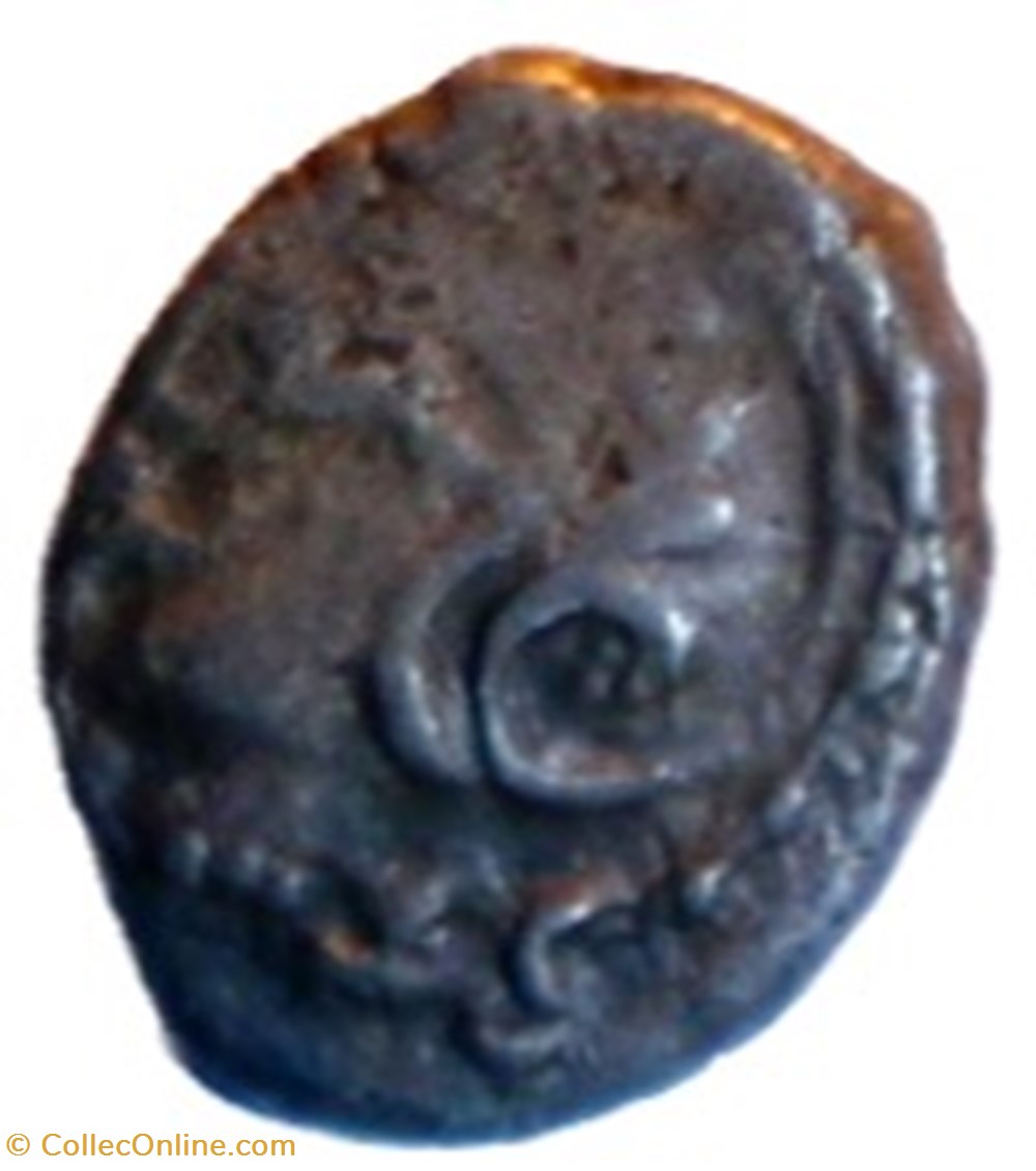 Quinaire KALETEDOY un delta monnaies antiques celtes quinaire kaletedoy un delta