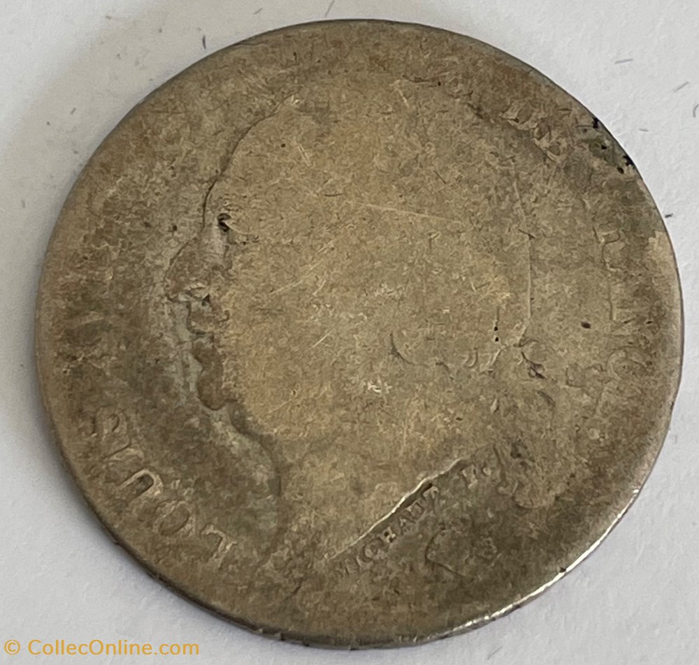 1 franc Louis XVIII 1824 Perpignan monnaies monde france 1 franc louis xviii 1824 perpignan