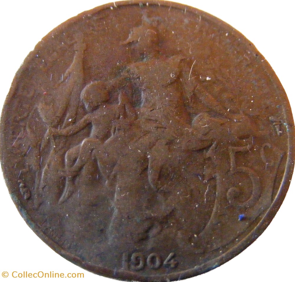 5 centimes Daniel-Dupuis 1904 monnaies monde france 5 centimes daniel dupuis 1904
