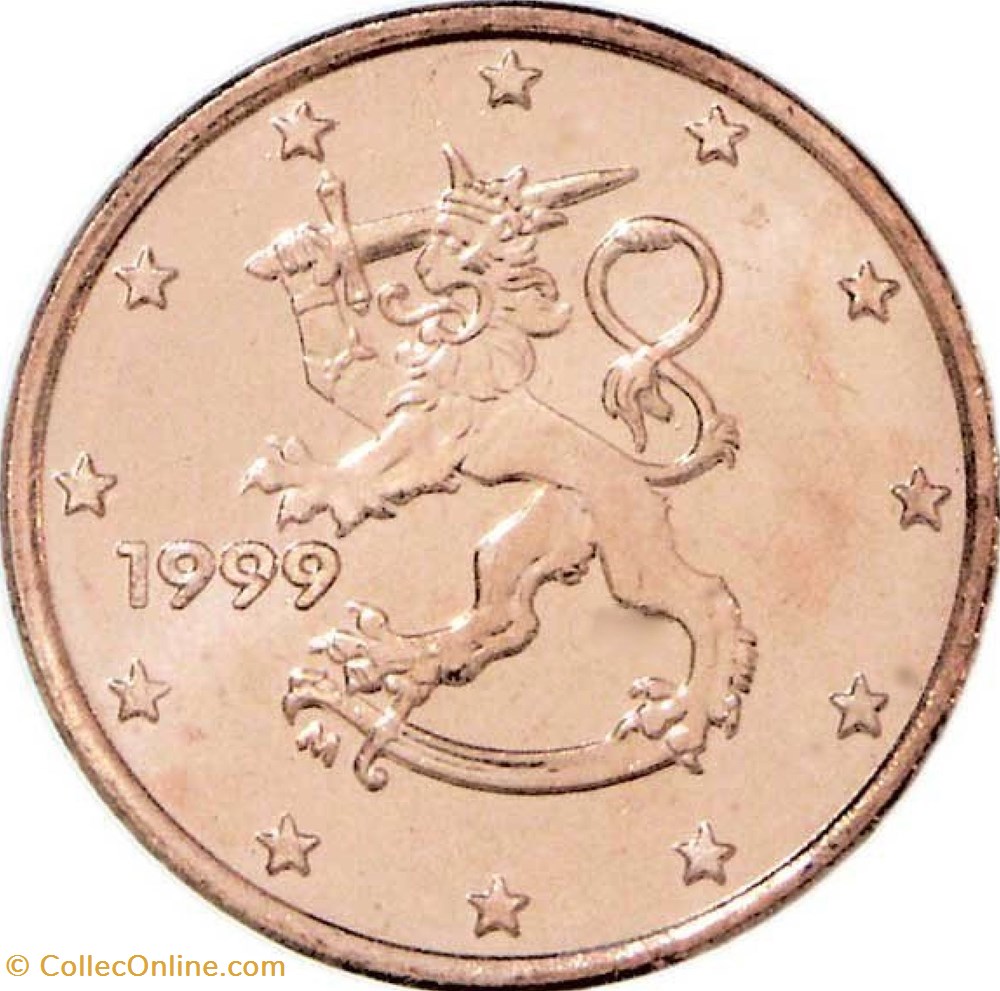 1 cent : 1999 monnaies euros a finlande 1 cent 1999