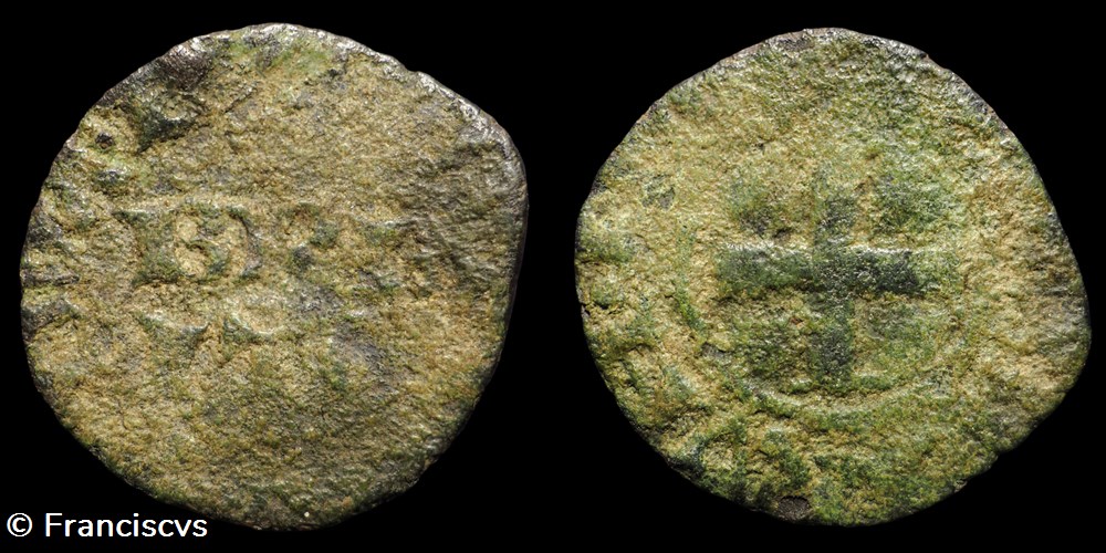 Denier - Jean IV monnaies europe medievale france feodales denier jean iv