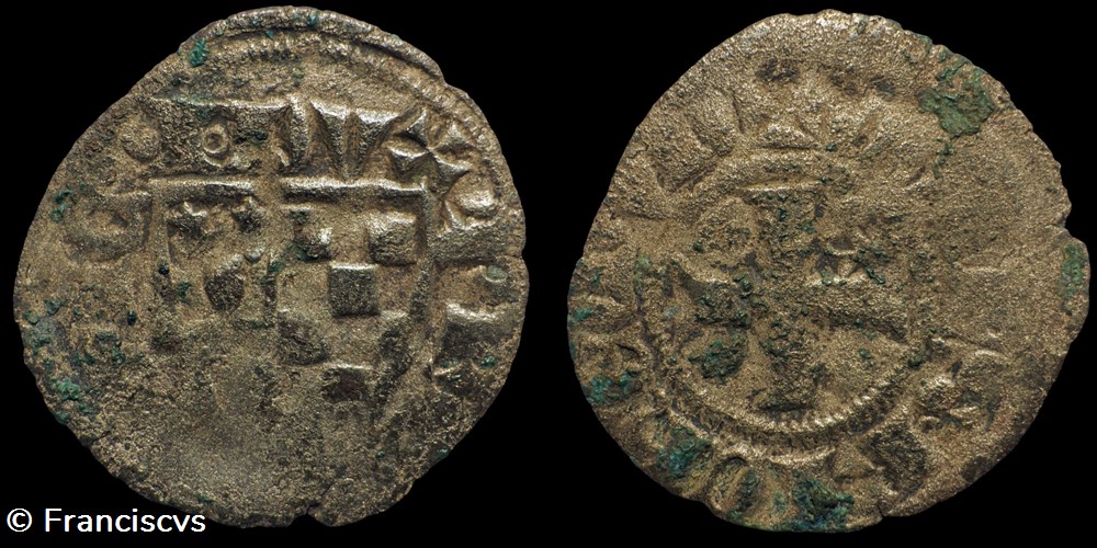 Denier - Jean III - Evran monnaies europe medievale france feodales denier jean iii evran