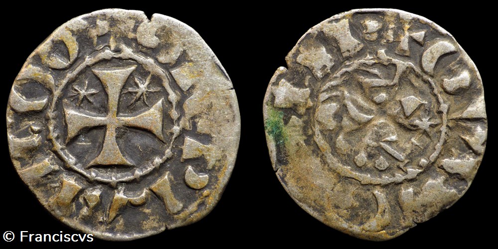 Denier - Etienne 1er (Penthièvre) - Immobilisé monnaies europe medievale a france feodales denier etienne 1er penthievre immobilise