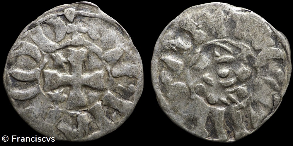 Denier - Etienne 1er (Penthièvre) - Immobilisé monnaies europe medievale a france feodales denier etienne 1er penthievre immobilise