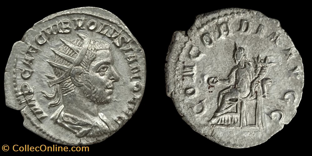 Volusien (juin 251 - août 253) monnaies antiques romaines imperiales et republicaines volusien juin 251 aout 253