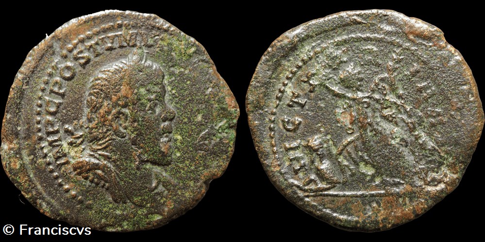 Sesterce Postume - VICTORIA AVG monnaies antiques romaines imperiales et republicaines sesterce postume victoria avg