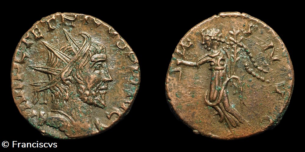 Tetricus I (Imitation - EG 268) - COMES AVG monnaies antiques romaines imperiales republicaines tetricus i imitation eg 268 comes avg
