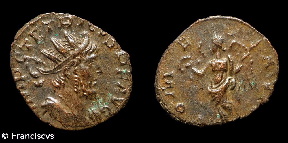 monnaies antiques romaines imperiales republicaines tetricus i eg 268 comes avg
