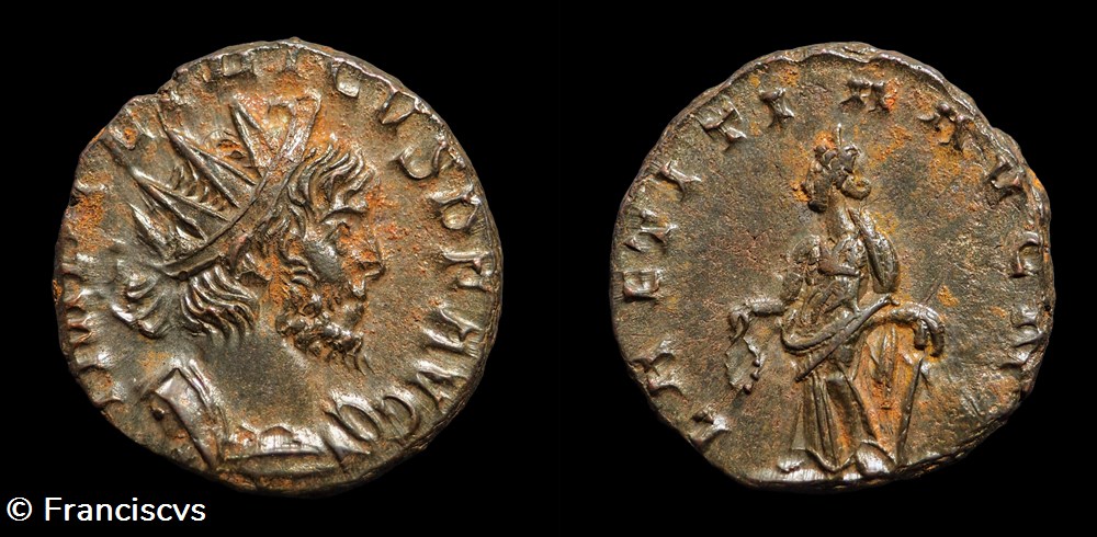 Tetricus I (EG 300) - LAETITIA AVG N monnaies antiques romaines imperiales republicaines tetricus i eg 300 laetitia avg n
