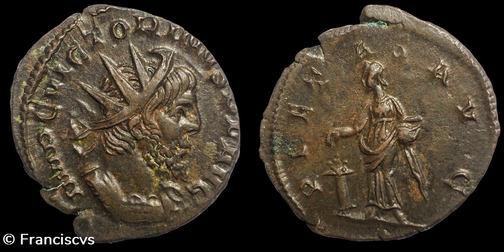 monnaies antiques romaines imperiales republicaines victorin eg 241 pietas avg