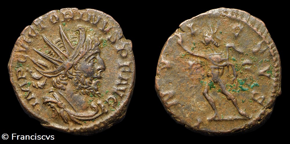 monnaies antiques a romaines imperiales et republicaines victorin eg 202 invictvs
