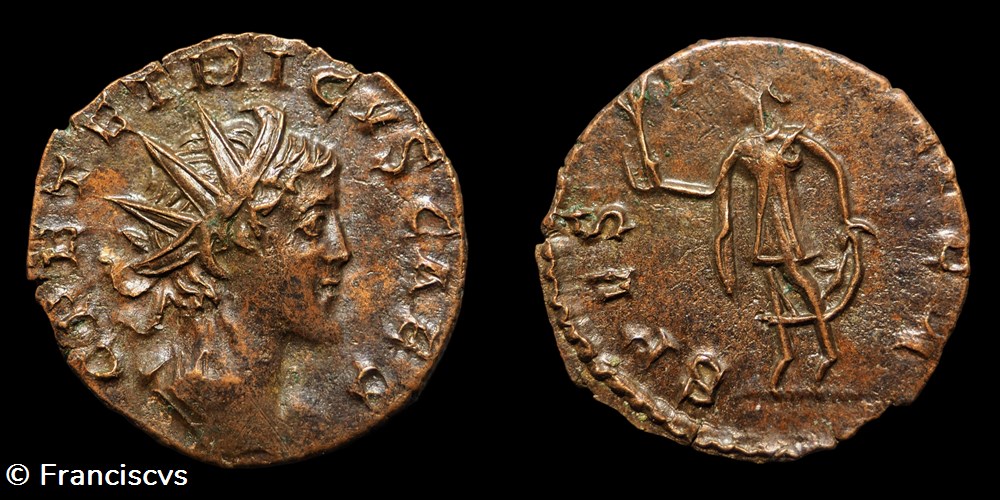 Tetricus II (Imitation - hybride) - SPES PVBLICA monnaies antiques romaines imperiales republicaines tetricus ii imitation hybride spes pvblica